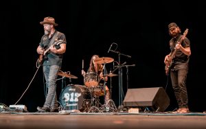 A band on stage