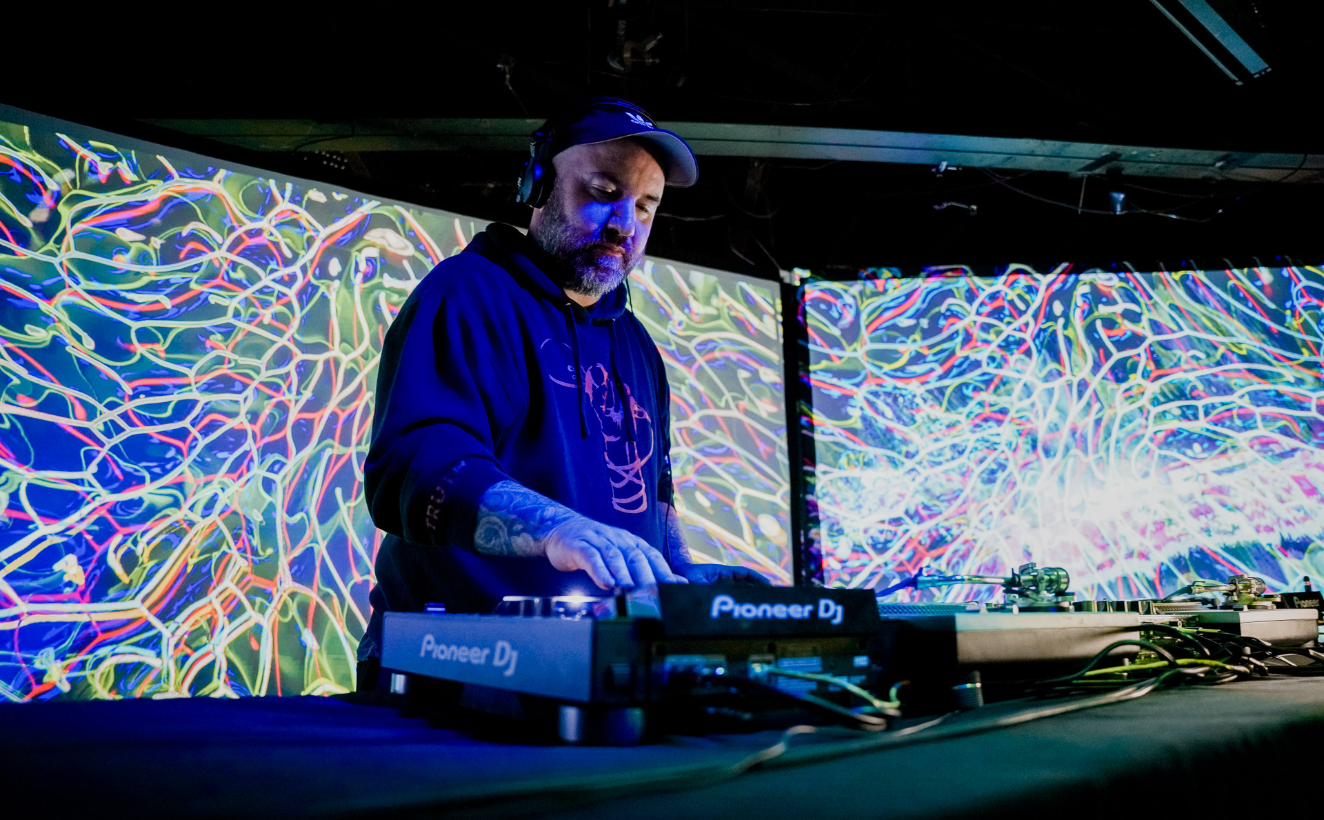 A DJ on stage