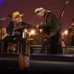 Willie Nelson and Keith Richards perform at the Hollywood Bowl