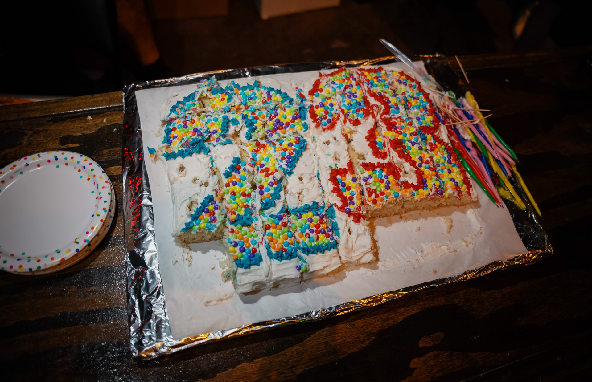 A cake with "23" on it
