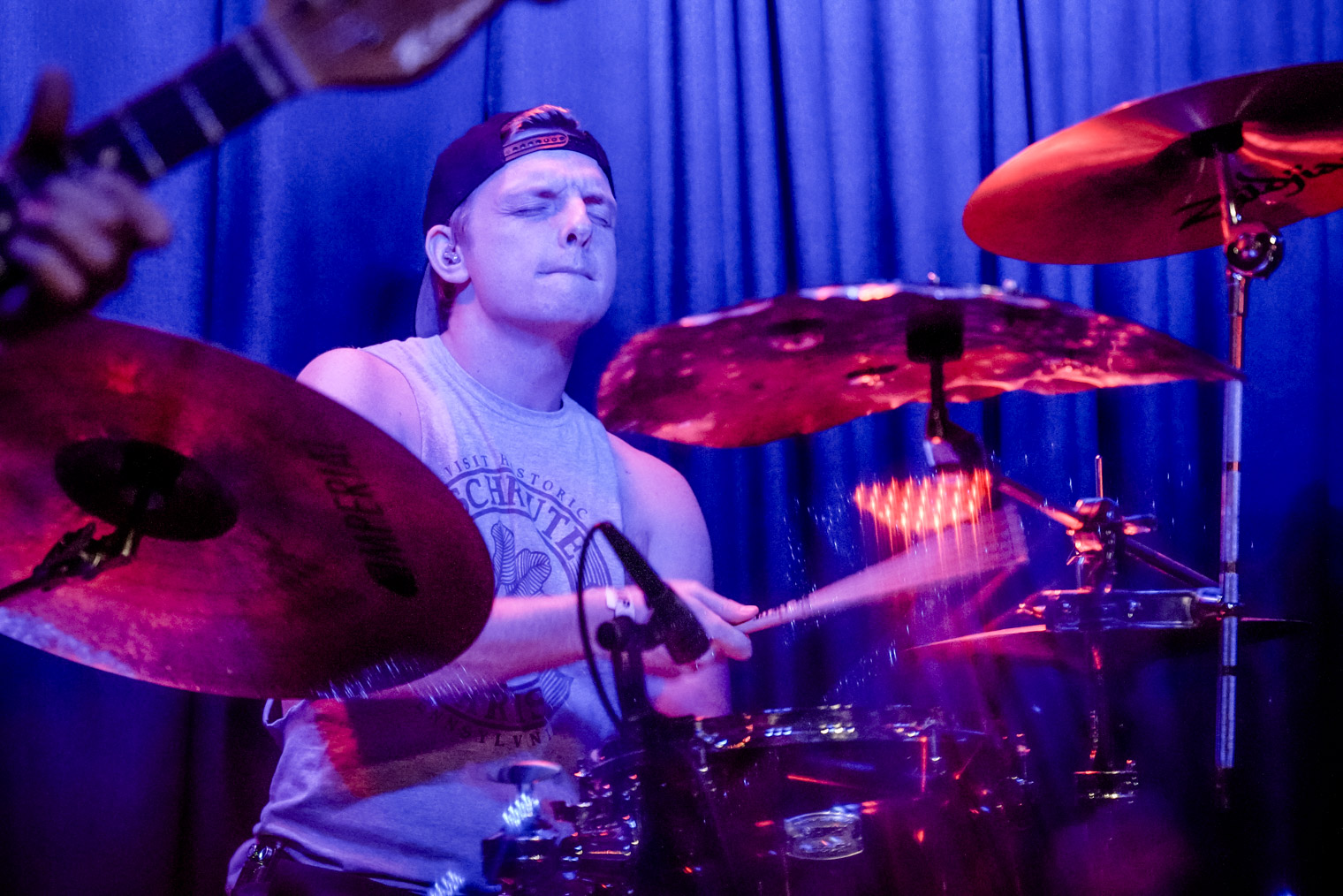 A drummer on stage
