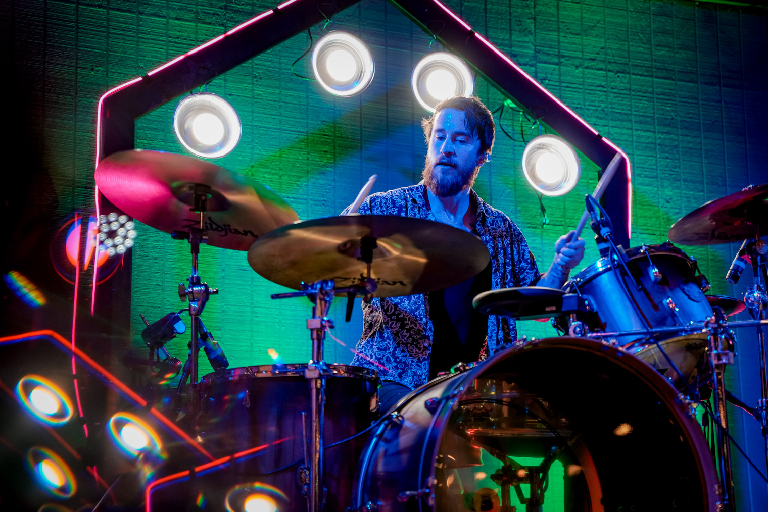 A drummer on stage