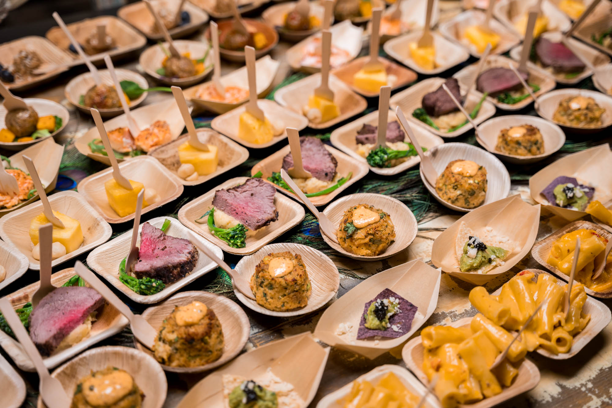 Hors d'oeuvres on a table