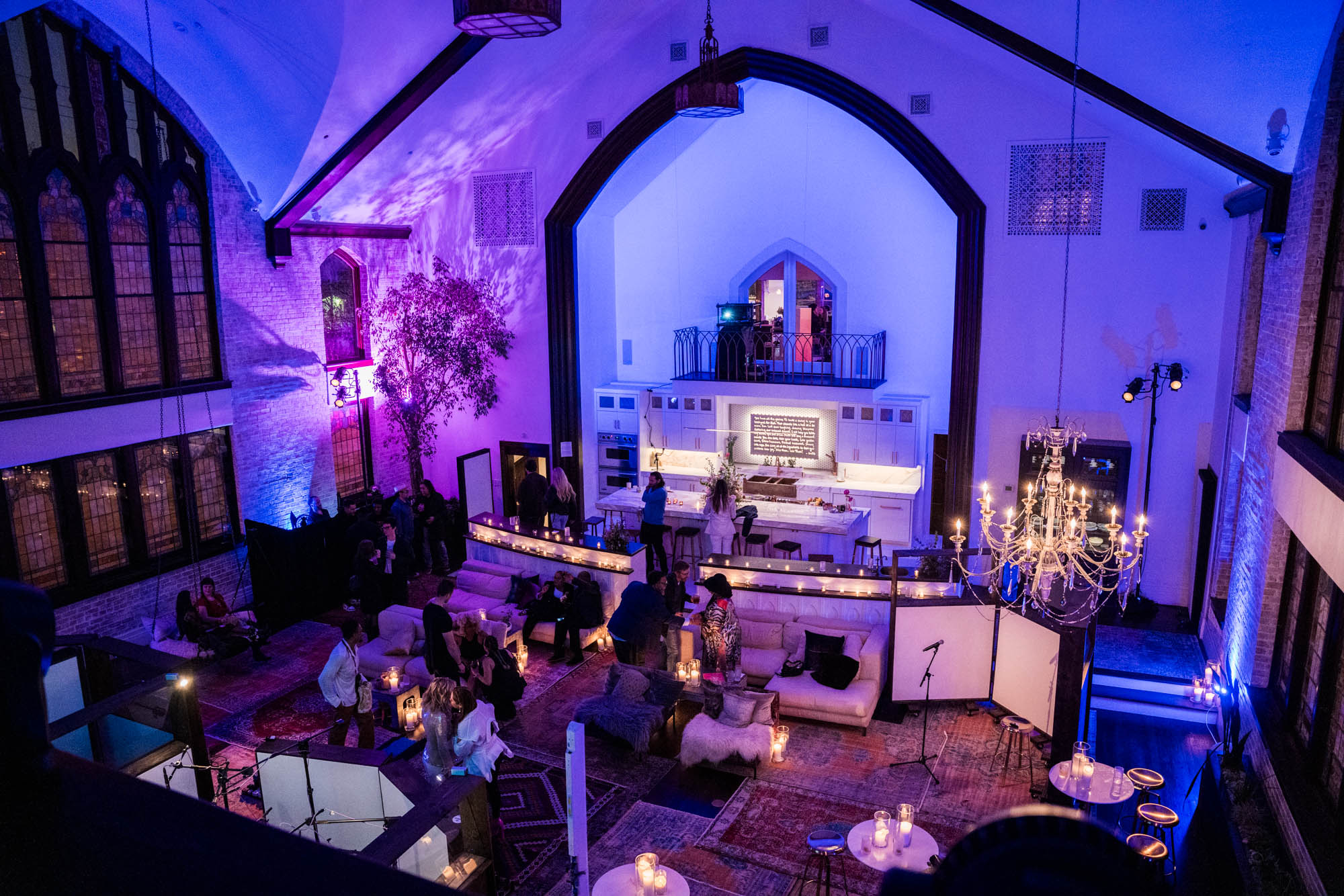 A chapel made to be a lounge and recording studio